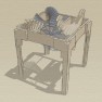 Stealth Whimsy Design Process: 3D Model: Table in Action