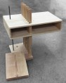 Wedged Walnut, Furniture Design Process: Full Scale Prototype, View 1