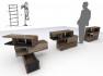 Wedged Walnut, Furniture Design Process: Scheme Two, Image A