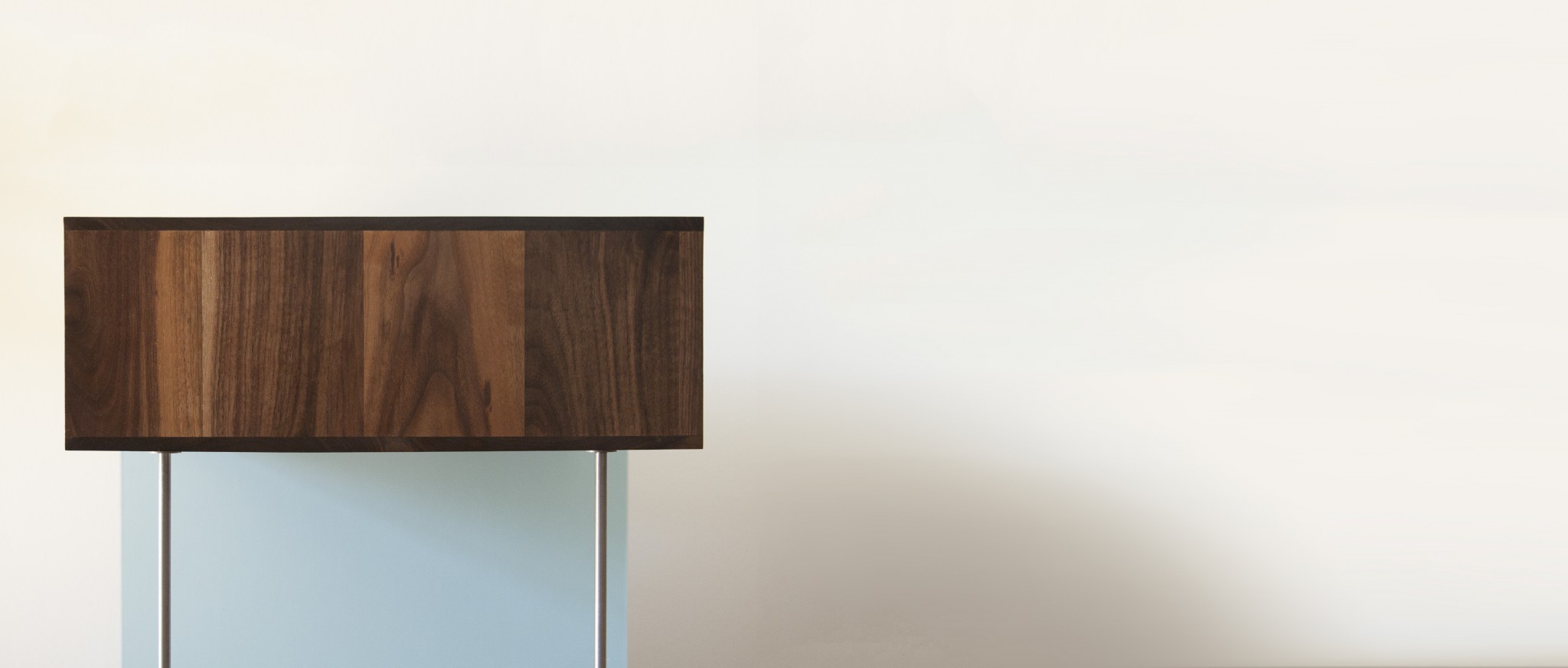 Furniture Design: Wedged Walnut Cabinet – Emerald Seven