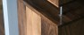 Wedged Walnut Cabinet - Furniture Design: Detail at Back Corner