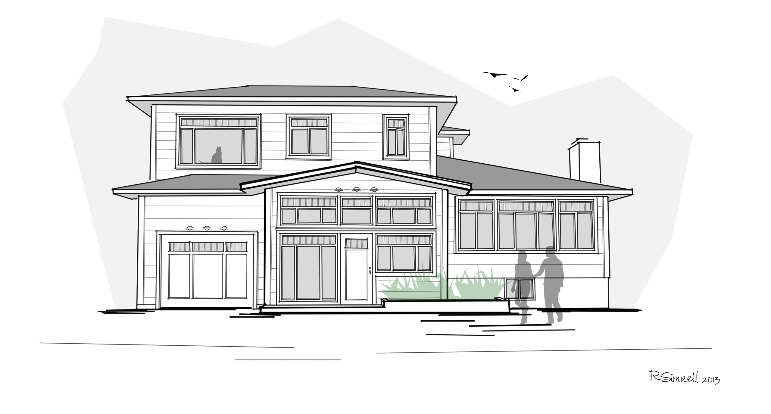 92nd Street Remodel & Addition: Early Design Sketches - Creating Balance