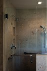92nd Street Residential Remodel & Addition: Master Bath Frameless Glass Double Shower
