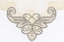 TECHlace 3D Printed Jewelry: Design Process - Tracing the Scan of the Lace, Moth Emblem